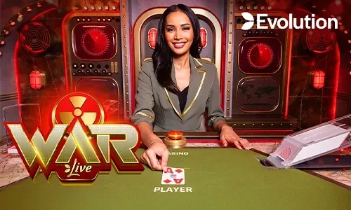 Online Blackjack table with cards and chips